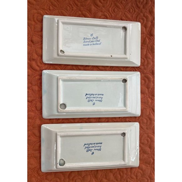 Vintage Delft Blue Ceramic Divided Trinket TRAY Plate  Sushi Plate ? - Picture 7 of 9